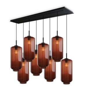 s.luce VELO jedálenská stolová lampa 8 svetiel 160cm 2-radová Ø 18cm vyobraziť