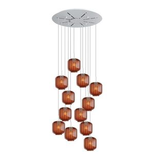 s.luce VELO 12-svetelná galériová lampa Ø 80cm vrchlík Ø 20cm vyobraziť