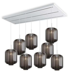 s.luce VELO lampa do jedálne 8 svetiel 200cm 3-radová Ø 25cm vyobraziť