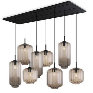 s.luce VELO jedálenská stolová lampa 8 svetiel 200cm 3-radová Ø 18/20/25cm vyobraziť