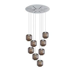 s.luce VELO galerijné svietidlo 8 svetiel Ø 80cm baldachýn Ø 20cm vyobraziť