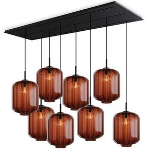s.luce VELO lampa do jedálne 8 svetiel 200cm 3-radová Ø 25cm vyobraziť