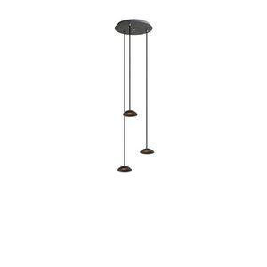 s.luce SANTA Air LED závesné svetlo do jedálne 3 svetlá Ø 40 cm baldachýn vyobraziť