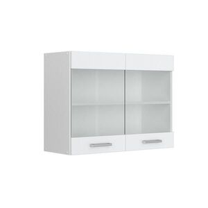 Vicco KUCHYNSKÁ SKLENENÁ SKRINKA R-Line Biely vysoký lesk 80 cm vyobraziť