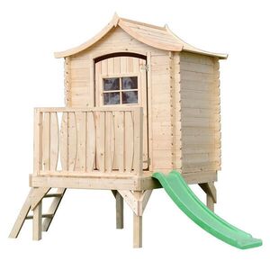 Timbela DOMČEK NA PILIEROCH so šmykľavkou z dreva - Š175xD146xV212 cm/1, 1m2 - M550A vyobraziť