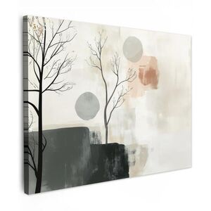 MuchoWow OBRAZ NA PLÁTNE Wabi sabi - Béžová - Rastlina 80x60 cm vyobraziť