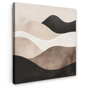 MuchoWow OBRAZ NA PLÁTNE Abstraktné - Krajina - Vlny - Krémová farba 50x50 cm vyobraziť