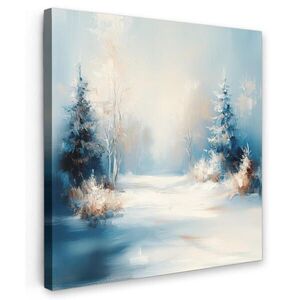 MuchoWow OBRAZ NA PLÁTNE Les – Zima – Príroda – Abstrakt – Sneh 50x50 cm vyobraziť