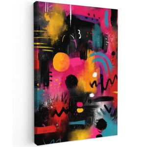 MuchoWow OBRAZ NA PLÁTNE Farebné plochy - Tvary - Farebné - Abstraktné 40x60 cm vyobraziť