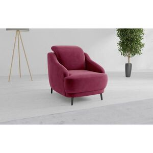 Sit & More KRESLO, textil, baklažánová vyobraziť