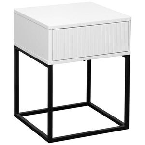 Carryhome NOČNÝ STOLÍK, čierna, biela, 40/52/38, 5 cm vyobraziť