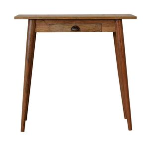 Artisan Furniture PÍSACÍ stôl s dubovou povrchovou úpravou, 1 zásuvka, severské nohy, béžový vyobraziť