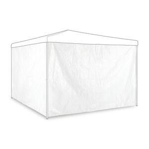 Relaxdays BOČNICA biela 2-dielny-set nepremokavá bez okien 2x3 m vyobraziť