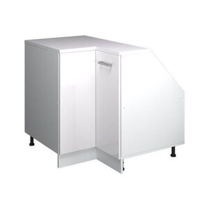 Vicco ROHOVÁ KUCHYNSKÁ SKRIŇA PRE ŠIKMÉ STRECHY R-Line Biely vysoký lesk 75.6 cm s 1 dverami, korpus skrine hĺbka 60 cm vyobraziť