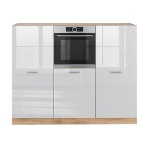 Vicco KUCHYNSKÝ BLOK R-Line Biely vysoký lesk/dub Goldkraft 180 cm bez pracovnej dosky vyobraziť