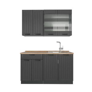 Vicco SAMOSTATNÁ KUCHYŇA Fame-Line Tmavo-sivá 140 cm , AP Oak vyobraziť