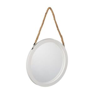Relaxdays ZRKADLO Biele prírodné so závesným lanom okrúhle 58 cm vyobraziť