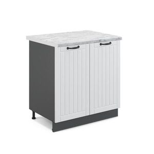 Vicco SPODNÁ SKRINKA POD DREZ Fame-Line Biely vidiecky dom 80 cm , AP Marble vyobraziť