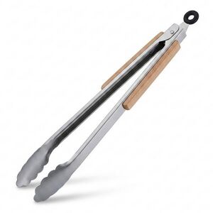 Relaxdays KLIEŠTE Strieborné Prírodné drevená rukoväť 38 cm vyobraziť