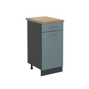 Vicco KUCHYNSKÁ SPODNÁ SKRINKA R-Line Modrošedá 40 cm , AP Oak vyobraziť