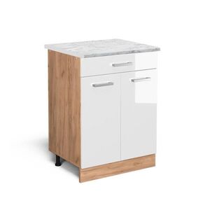 Vicco KUCHYNSKÁ SPODNÁ SKRINKA R-Line Biely vysoký lesk 60 cm AP mramor vyobraziť