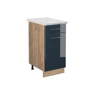 Vicco KUCHYNSKÁ SPODNÁ SKRINKA Fame-Line Tmavo modrá vysoký lesk 40 cm , AP Marble vyobraziť