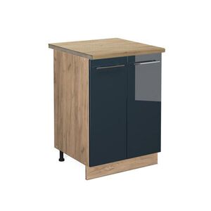 Vicco KUCHYNSKÁ SPODNÁ SKRINKA Fame-Line Tmavo modrá vysoký lesk 60 cm , AP Oak vyobraziť