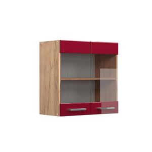 Vicco KUCHYNSKÁ SKLENENÁ SKRINKA R-Line Červený vysoký lesk 60 cm vyobraziť