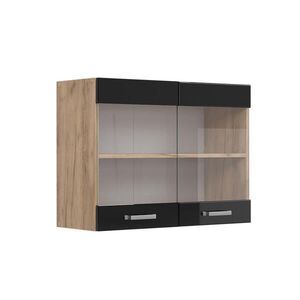 Vicco KUCHYNSKÁ SKLENENÁ SKRINKA R-Line Čierny vysoký lesk 80 cm vyobraziť