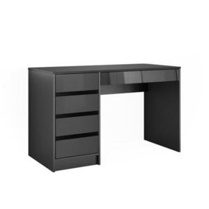 Vicco STÔL Sherry Antracit vysoký lesk 55 x 120 cm so zásuvkami vyobraziť