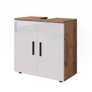 Vicco SPODNÁ SKRINKA POD UMÝVADLO Irma Biely vysoký lesk/dub Goldkraft 60 x 59 cm vyobraziť