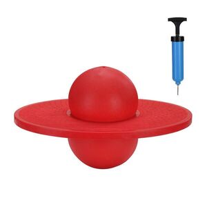 Relaxdays POGO-LOPTA červená s pumpou do 100 kg vyobraziť