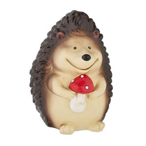 Relaxdays FIGÚRKA Hnedá ježko s muchotrávkou polyresin 15 cm vyobraziť