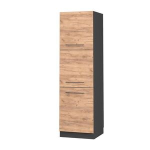 Vicco VYSOKÁ SKRIŇA Fame-Line, Dub Goldkraft/antracitová, 60 cm vyobraziť