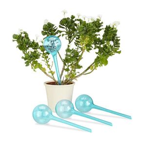 Relaxdays GULE na zavlažovanie Svetlomodrá 4-dielna sada PVC 27 cm vyobraziť