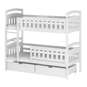 Kids Collective POSCHODOVÁ POSTEĽ 90x200 cm s 2 zásuvkami v bielej farbe vyobraziť