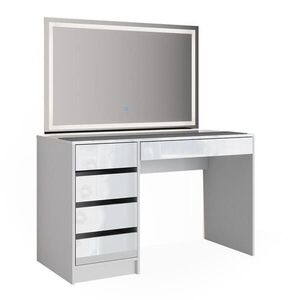 Vicco TOALETNÝ STOLÍK Sherry, biely, 120 cm so zrkadlom LED vyobraziť