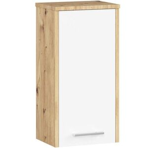 RAUMHIRSCH FURNITURE KÚPEĽŇOVÁ KOMODA dub Artisan, biela 60/30/22, 5 vyobraziť