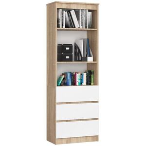 RAUMHIRSCH FURNITURE STOJACÍ REGÁL Dub Sonoma, biela 180/60/35 vyobraziť