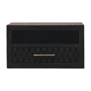 Artisan Furniture NOČNÝ stolík s povrchovou úpravou Rich Velvet Mocha, 1 zásuvka, 1 otvorená priehradka, tmavohnedý vyobraziť