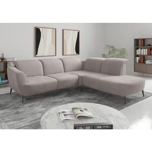 Sit & More ROHOVÁ SEDAČKA, textil, strieborná vyobraziť