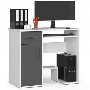 RAUMHIRSCH FURNITURE PÍSACÍ STÔL biela, grafitová šedá 74/90/50 vyobraziť