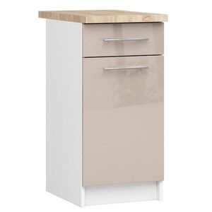 RAUMHIRSCH FURNITURE SPODNÁ SKRÍŇ Biela, lesklá cappuccino 85/40/46 vyobraziť