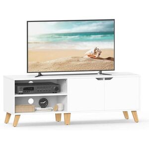 MID.YOU SKRINKA POD TV, svetlohnedá, biela, 140/45/40 cm vyobraziť