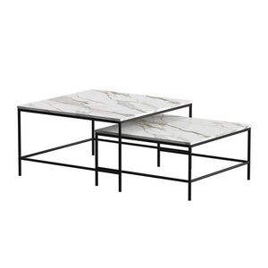 Vicco SÚPRAVA KONFERENČNÉHO STOLÍKA Ramio Biela/čierna 80 x 80 cm 2 časti vyobraziť
