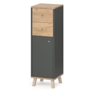 Vicco MIDI SKRINKA Senyo antracitová 30 x 95 cm so zásuvkami vyobraziť
