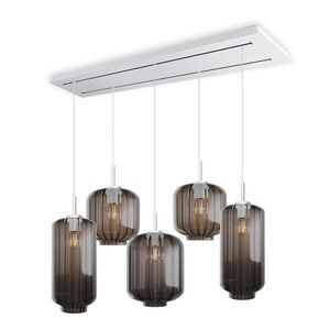 s.luce VELO jedálenská lampa 5-plameňová 2-radová 160cm Ø 18/20/25cm vyobraziť