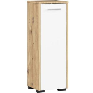 RAUMHIRSCH FURNITURE KÚPEĽŇOVÁ KOMODA dub Artisan, biela 85/30/30 vyobraziť