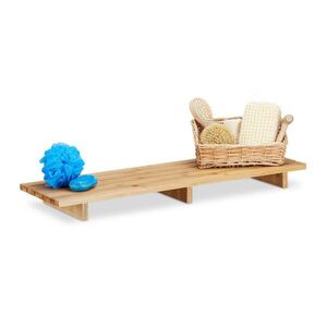 Relaxdays POLIČKA Prírodná bambus na vaňu 70 cm vyobraziť
