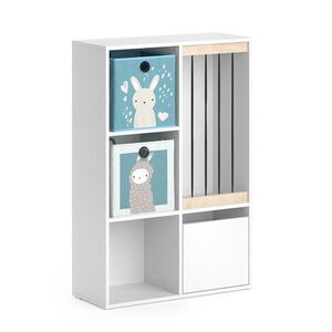 Vicco DETSKÁ POLICA Luigi biely 29.2 x 107.8 cm s 2 výklopnými boxmi opt.6 vyobraziť
